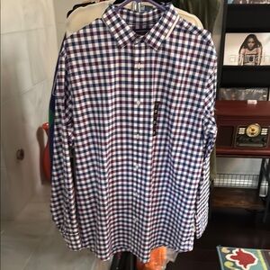 Banana Republic Blue and Purple Casual Button Down Shirt